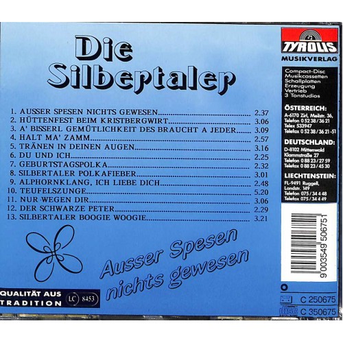 Occ. CD Die Silbertaler - Ausser Spesen nichts gewesen