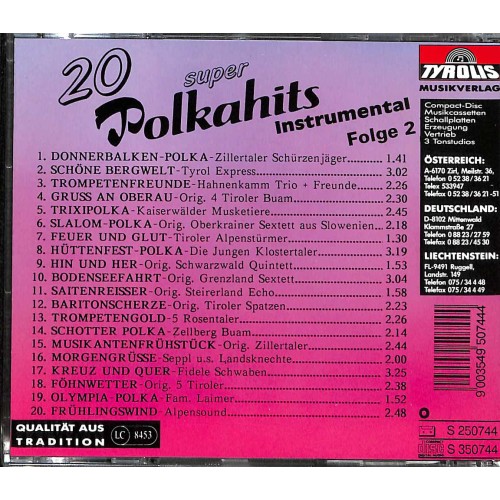 Occ. CD 20 super Polkahits - Instrumental Folge 2