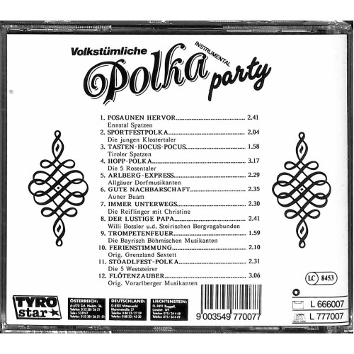 Occ. CD Volkstümliche Polkaparty Instrumental - diverse