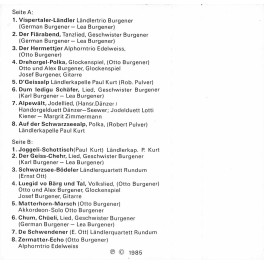 CD-Kopie von MC: Walliser Grüess - Burgener u.a. - 1985 CD-Kopie von MC: Walliser Grüess - Burgener u.a. - 1985
