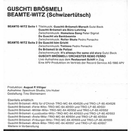 CD-Kopie von MC: Guschti Brösmeli - Beamte-Witz - Live Restaurant Schiff, Zug - 1980 CD-Kopie von MC: Guschti Brösmeli - Beamte-Witz - Live Restaurant Schiff, Zug - 1980