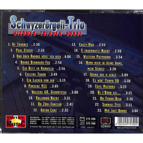 Schwyzerörgeli-Trio Wiedmer-Zbinden-Burri - Uf Tournee