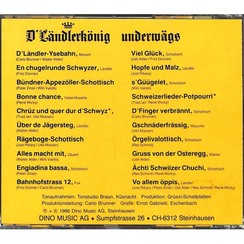 Occ. CD D'Ländlerkönig underwägs - diverse