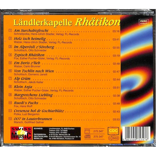 Occ. CD Ländlerquartett Rhätikon - Typisch