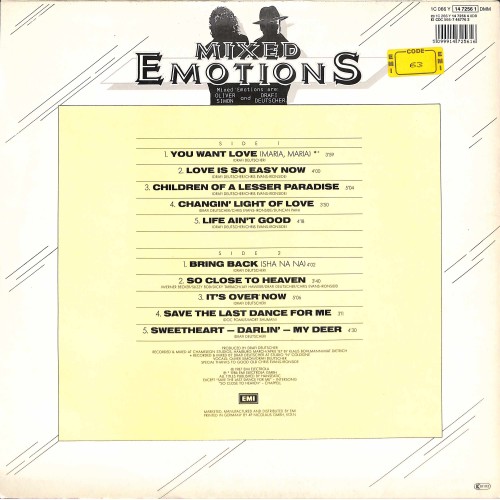 LP + CD: Mixed Emotions - Deep from the heart