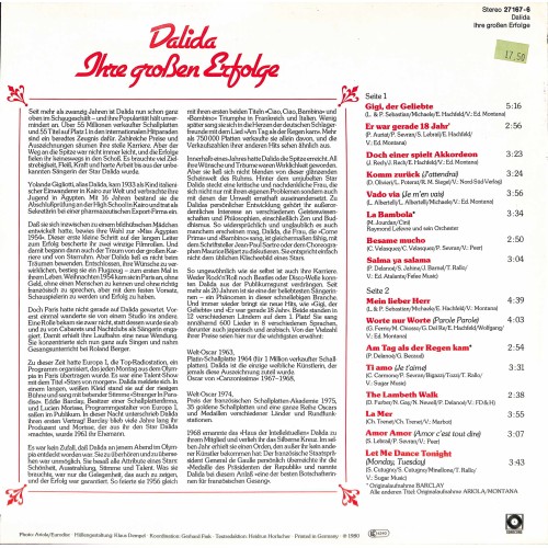 LP + CD: Dalida - Ihre grossen Erfolge