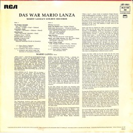 LP + CD: Das war Mario Lanza - Golden Records