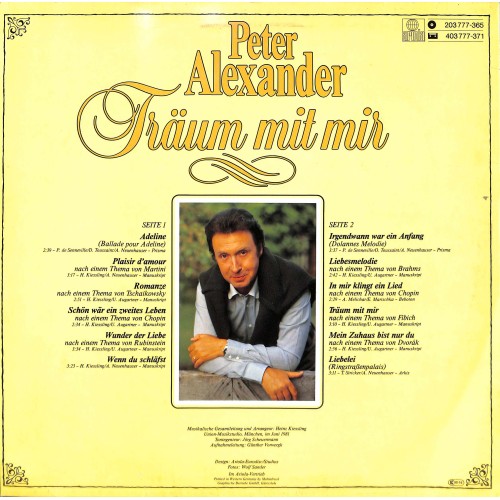 LP + CD: Peter Alexander - Träum mit mir