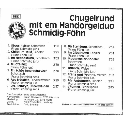 Occ. CD Chugelrund mit em HD Schmidig-Föhn
