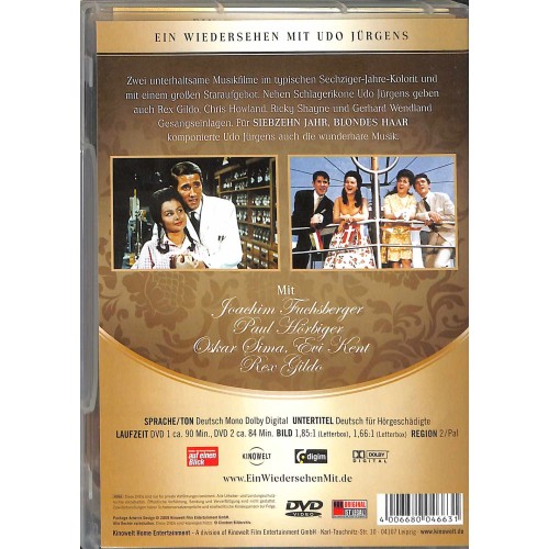 DVD Ein Wiedersehen mit ... Udo Jürgens - Doppel-DVD mit Joachim Fuchsberger, Ricky Shayne, Paul Hörbiger, Rex Gildo