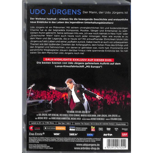 DVD Udo Jürgens - Der Mann der Udo Jürgens ist
