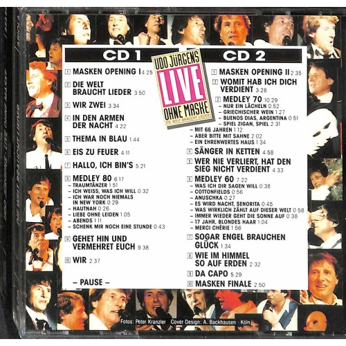 CD Udo Jürgens LIVE - ohne Maske - Doppel-CD