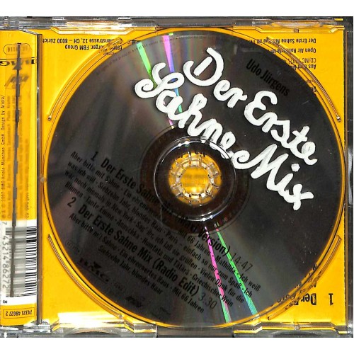 CD-Single: Udo Jürgens - Der Erste Sahne Mix