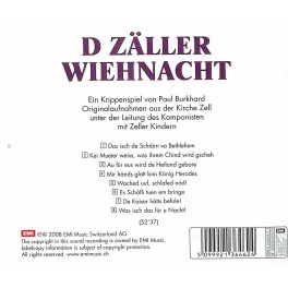 CD D Zäller Wiehnacht Original Aufnahme - Paul Burkhard