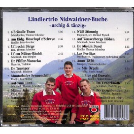 CD urchig & tänzig - Ländlertrio Nidwaldner Buebe