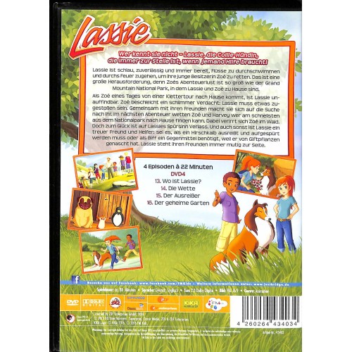 DVD Lassie Trickfilm Teil 3 + 4 - 8 Episoden auf 2 DVD's  ZDF KiKa