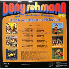 CD-Kopie von Vinyl: Beny Rehmann - die 16 populärsten Melodien - 1978 CD-Kopie von Vinyl: Beny Rehmann - die 16 populärsten Melodien - 1978