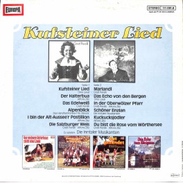 CD-Kopie von Vinyl: Kufsteiner Lied mit Gretl Perelli, Alfons Zitz, Dino Laval u.a.