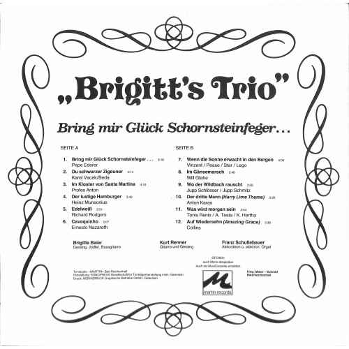 CD + LP: Brigitt's Trio - Bring mir Glück Schornsteinfeger