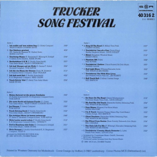 CD + LP: Trucker Song Festival - 2 LPs - 1984