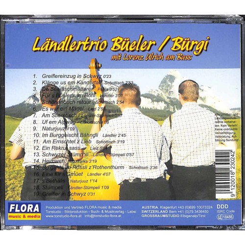 CD e so tönt's i üsärä Heimat - Ländlertrio Bürgi Büeler