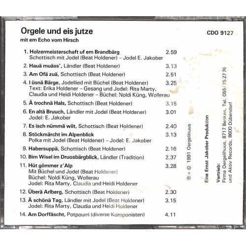 Occ. CD Orgele und eis juutze - Echo vom Hirsch
