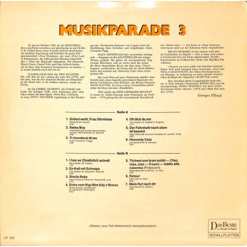 CD + LP: Musikparade 3 - diverse Schweizer Hits