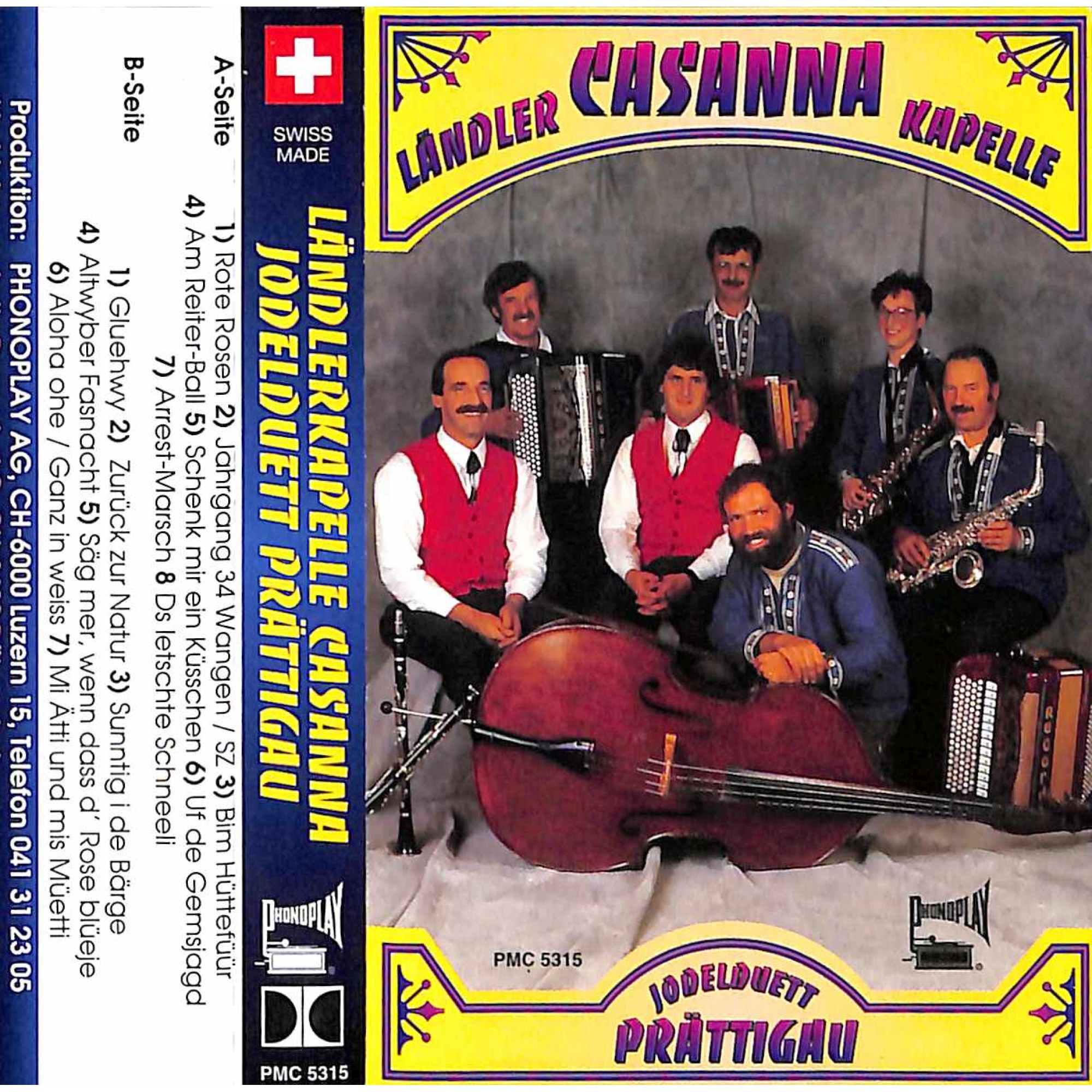 CD-Kopie von MC: Ländlerkapelle Casanna Jodelduett Prättigau CD-Kopie von MC: Ländlerkapelle Casanna Jodelduett Prättigau