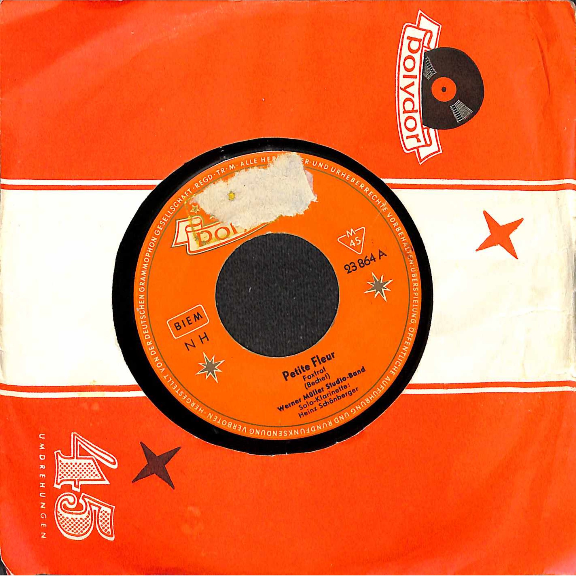 Single Vinyl: Werner Müller Studio Band - Petite Fleur, La belle Rose Single Vinyl: Werner Müller Studio Band - Petite Fleur, La belle Rose