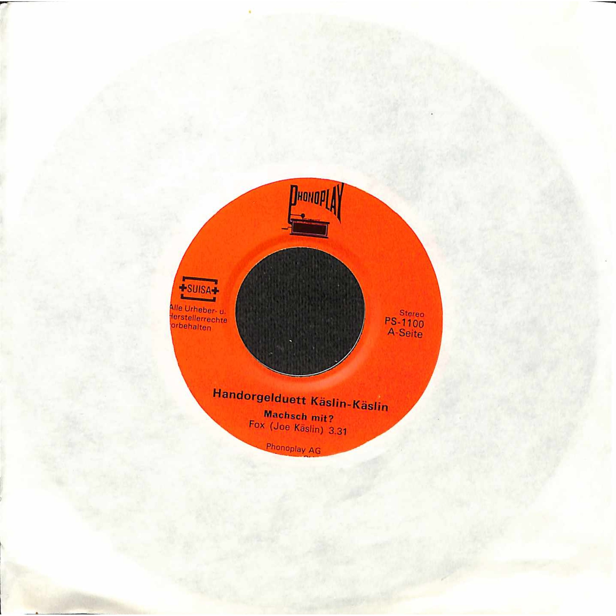 Single Vinyl: Handorgelduett Käslin-Käslin - Machsch mit? + s'Bielterles Weysi Single Vinyl: Handorgelduett Käslin-Käslin - Machsch mit? + s'Bielterles Weysi