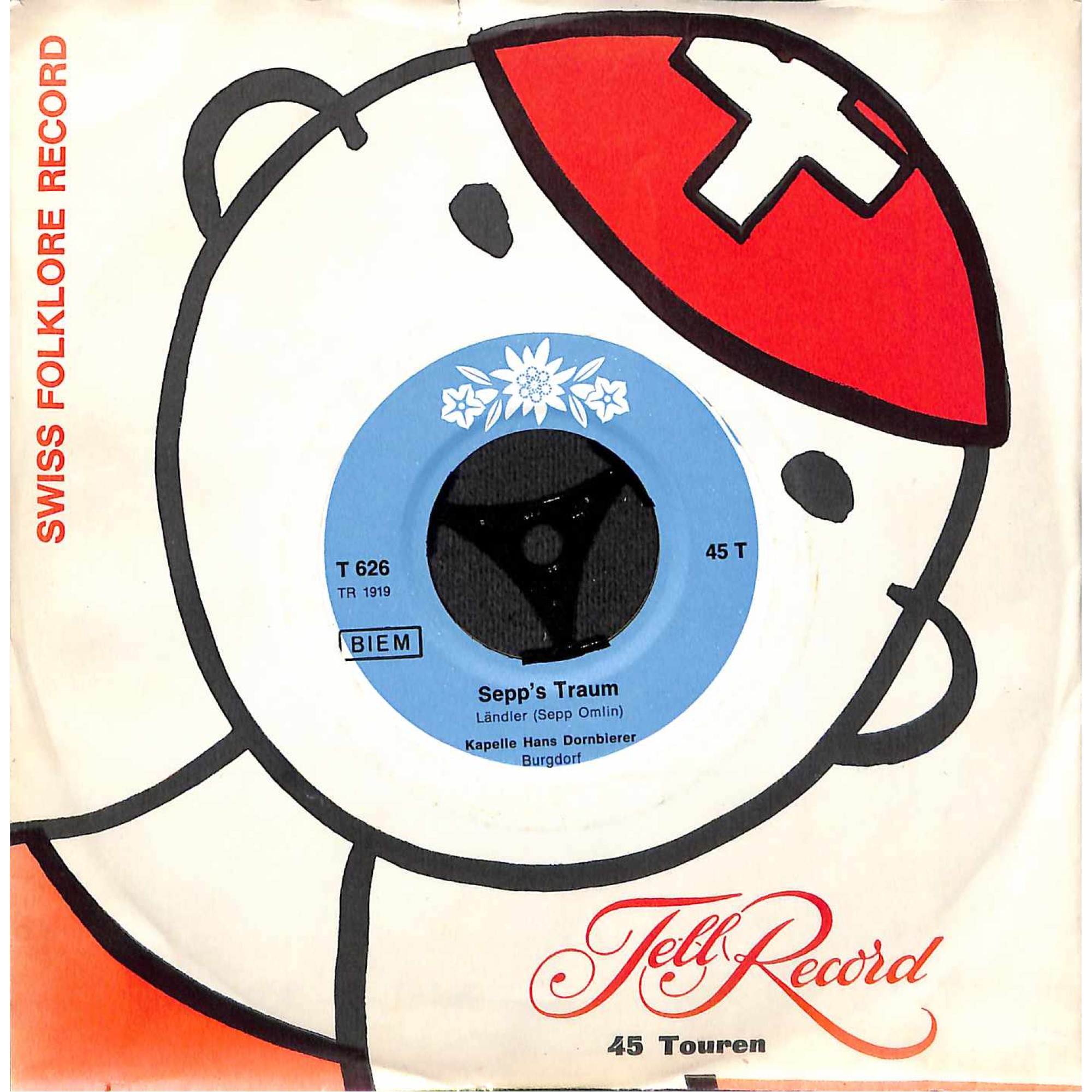 Single Vinyl: Kapelle Hans Dornbierer - Sepp's Traum + Hab' Sonne im Herzen Single Vinyl: Kapelle Hans Dornbierer - Sepp's Traum + Hab' Sonne im Herzen
