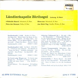 Single EP: Ländlerkapelle Zürihegel - s'Schulde Buurli u.a. Single EP: Ländlerkapelle Zürihegel - s'Schulde Buurli u.a.