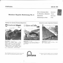 Single EP: Bündner-Kapelle Hochwang - Mit der Gotschna-Bahn u.a. Single EP: Bündner-Kapelle Hochwang - Mit der Gotschna-Bahn u.a.