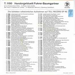 Single EP: Handorgelduett Fuhrer-Baumgartner - Uf em Niesen u.a. Single EP: Handorgelduett Fuhrer-Baumgartner - Uf em Niesen u.a.