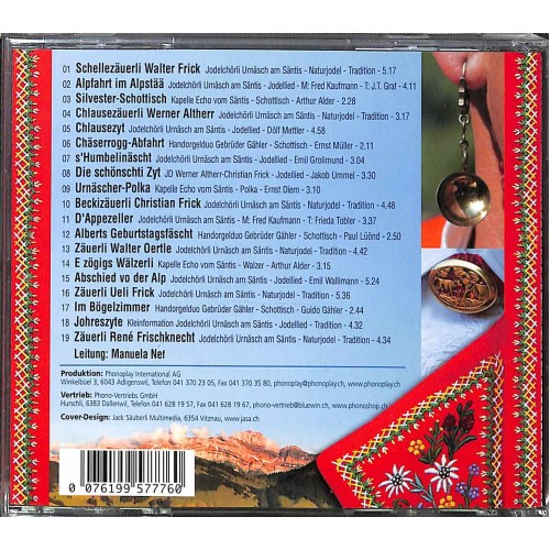 CD Zom Föfzigschte! - Jodelchörli Urnäsch am Säntis