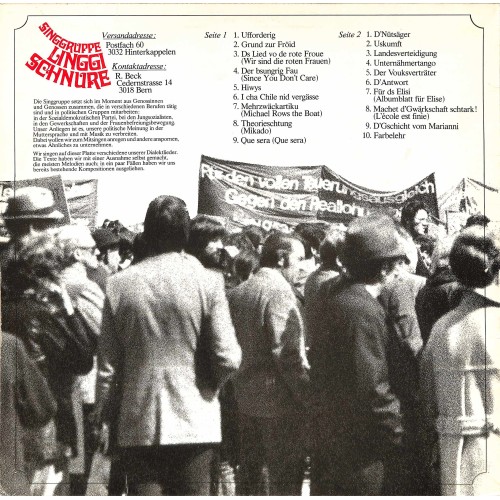 CD-Kopie von Vinyl: Singgruppe Linggi Schnure – Linggi Schnurre - 1977