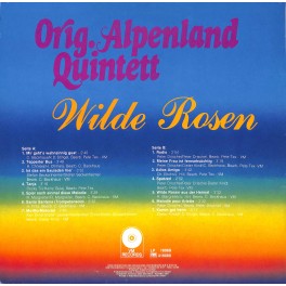 CD-Kopie von Vinyl: Orig.  Alpenland Quintett - Wilde Rosen - 1985