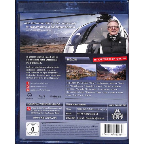 Blu-Ray Disc: Swissview The ultimate Dimension of Switzerland - Engadin