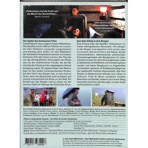 DVD Wir Bergler in den Bergen sind eigentlich nicht schuld, dass wir da sind / Höhenfeuer - Fredi M. Murer - Zwei Filme - Eine Landschaft (2 DVDs)