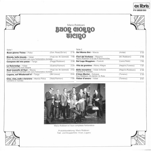 CD Buon Giorno Ticino - diverse  - 1973