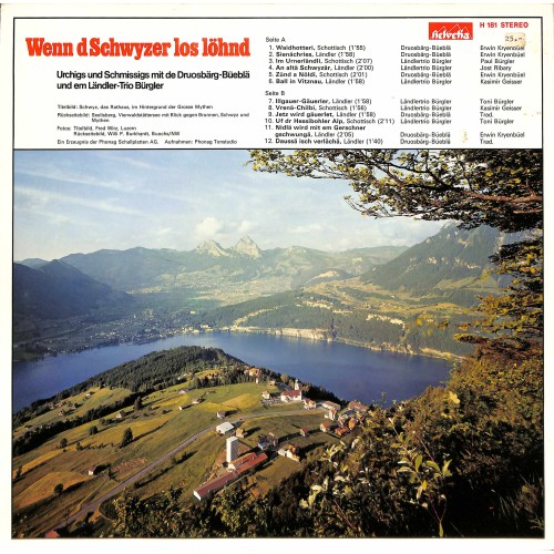 LP Vinyl:  Wenn d'Schwyzer los löhnd - Druosbärg Büeblä & Trio Bürgler
