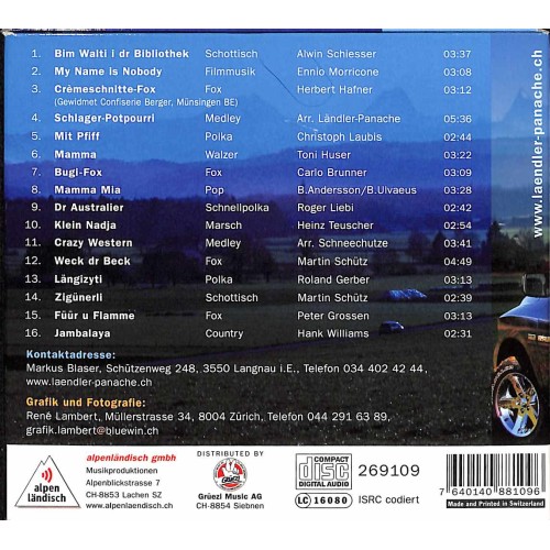 CD es Usfährtli - Ländler Panache