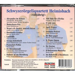 CD Volljährig! - Schwyzerörgeli-Quartett Heimisbach