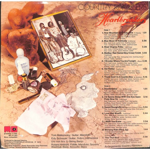 CD-Kopie von Vinyl: Country Ramblers - Heartbreakers - 1976