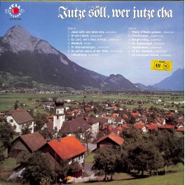 CD-Kopie von Vinyl: Jodlerklub Pizol Vilters - Jutze söll, wer jutze cha - 1987 CD-Kopie von Vinyl: Jodlerklub Pizol Vilters - Jutze söll, wer jutze cha - 1987