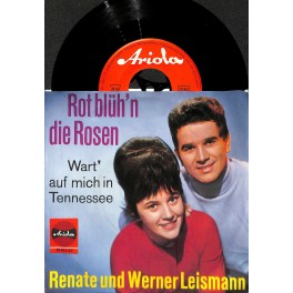 Single Vinyl: Renate und Werner Leismann - Rot blüh'n die Rosen + Wart' auf mich in Tennessee