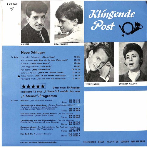 Single Vinyl: Klingende Post - Musterplatten für den Fachhand