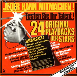 CD + LP: 24 Original Playbacks für Karaoke - Liedertexte dabei  2LPs