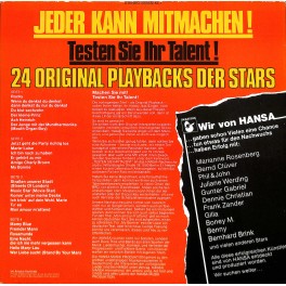 CD + LP: 24 Original Playbacks für Karaoke - Liedertexte dabei  2LPs
