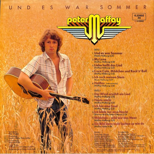CD + LP: Peter Maffay - und es war Sommer -1976